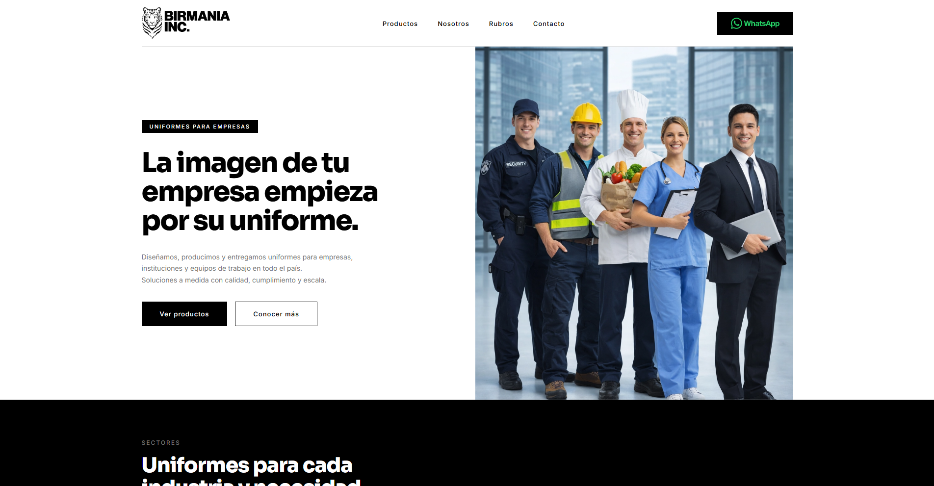 Preview del sitio de Birmania Inc.